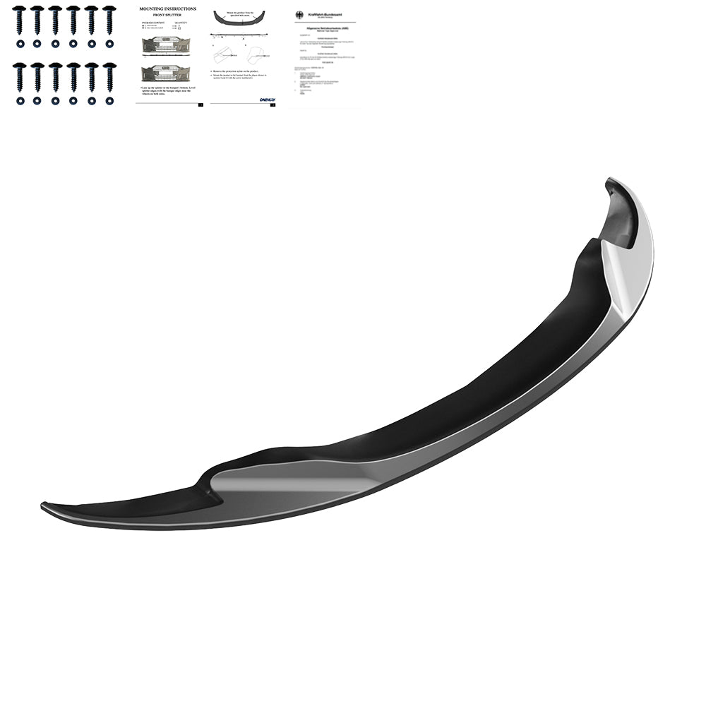 Frontsplitter passend für BMW M3 E92 Coupé / E93 Cabriolet 2007-2013 mit ABE TÜV Hochglanz Schwarz