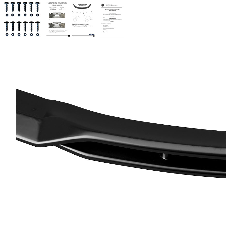 Frontsplitter passend für BMW X5 E70 M-Pack Facelift 2010-2013 mit ABE TÜV Hochglanz Schwarz