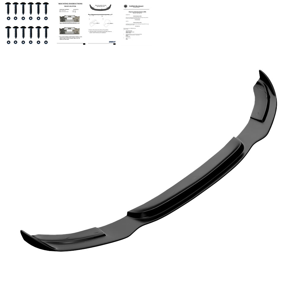 Frontsplitter passend für BMW 3er F34 GT 335i 2012-2017 mit ABE TÜV Hochglanz Schwarz