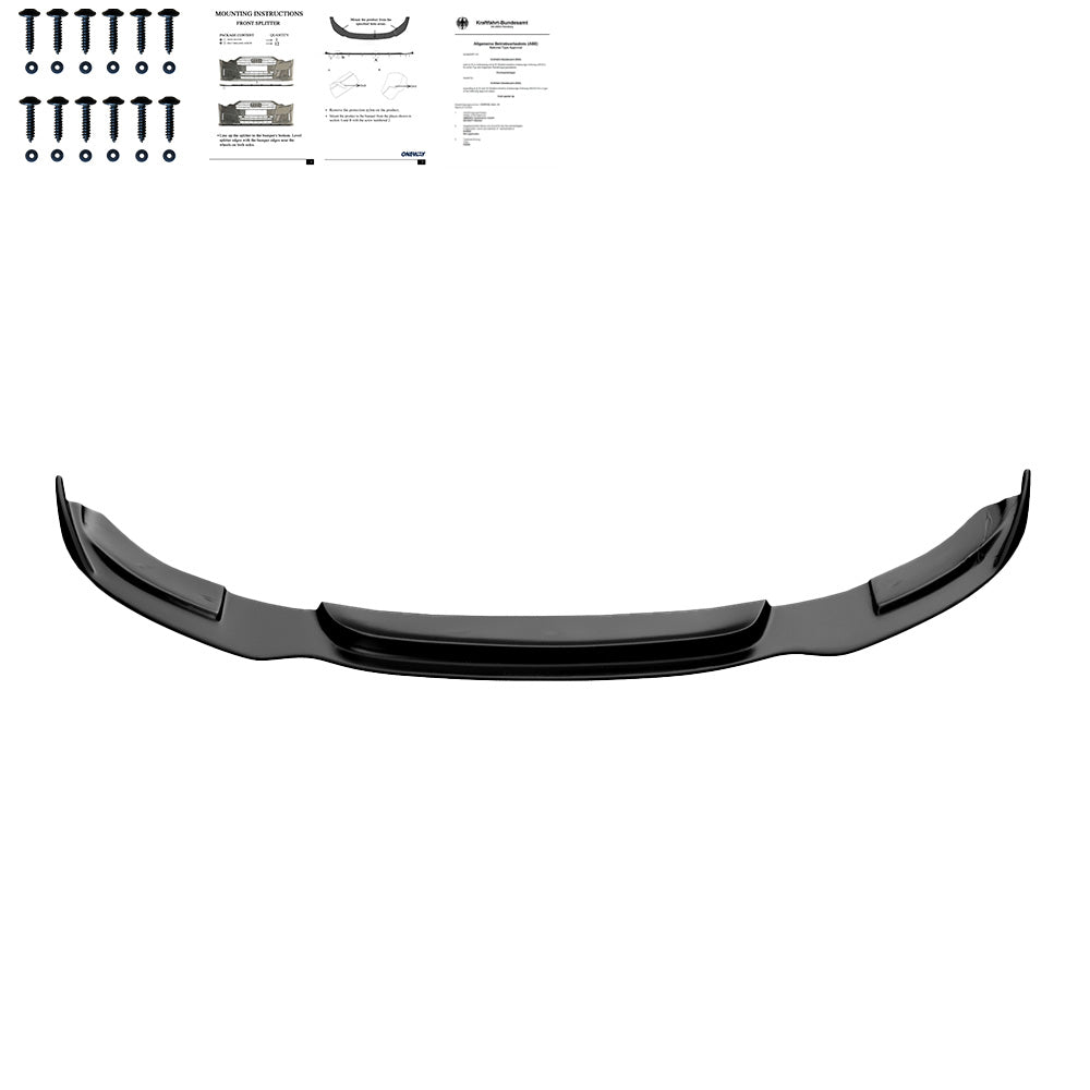 Frontsplitter passend für BMW 3er F34 GT 335i 2012-2017 mit ABE TÜV Hochglanz Schwarz