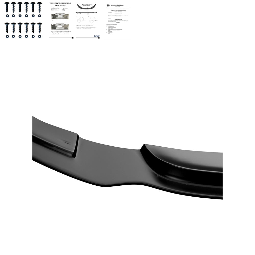 Frontsplitter passend für BMW 3er F34 GT 335i 2012-2017 mit ABE TÜV Hochglanz Schwarz
