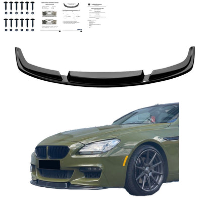 Frontsplitter passend für BMW 6er F06/F12/F13 Facelift 2013-2018 mit ABE TÜV Hochglanz Schwarz