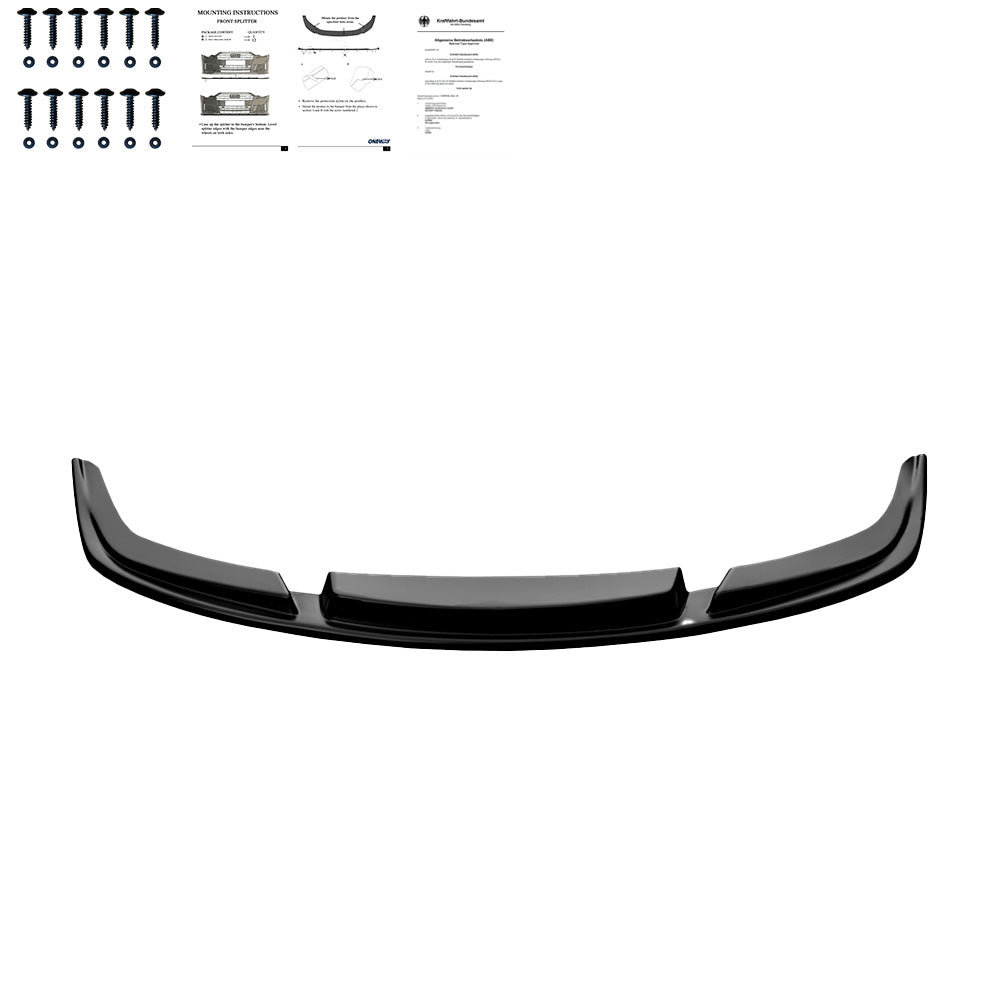 Frontsplitter passend für BMW 6er F06/F12/F13 Facelift 2013-2018 mit ABE TÜV Hochglanz Schwarz