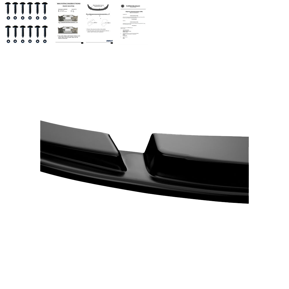 Frontsplitter passend für BMW 6er F06/F12/F13 Facelift 2013-2018 mit ABE TÜV Hochglanz Schwarz