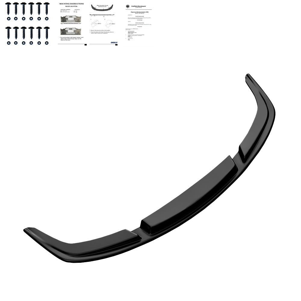 Frontsplitter passend für BMW 6er F06/F12/F13 Facelift 2013-2018 mit ABE TÜV Hochglanz Schwarz