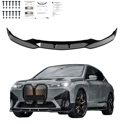 Frontsplitter passend für BMW iX M-Pack i20 2021+ mit ABE TÜV Hochglanz Schwarz