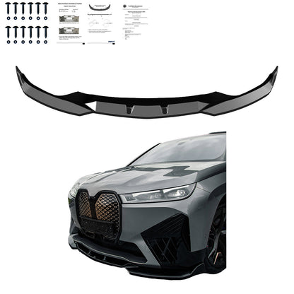 Frontsplitter passend für BMW iX M-Pack i20 2021+ mit ABE TÜV Hochglanz Schwarz