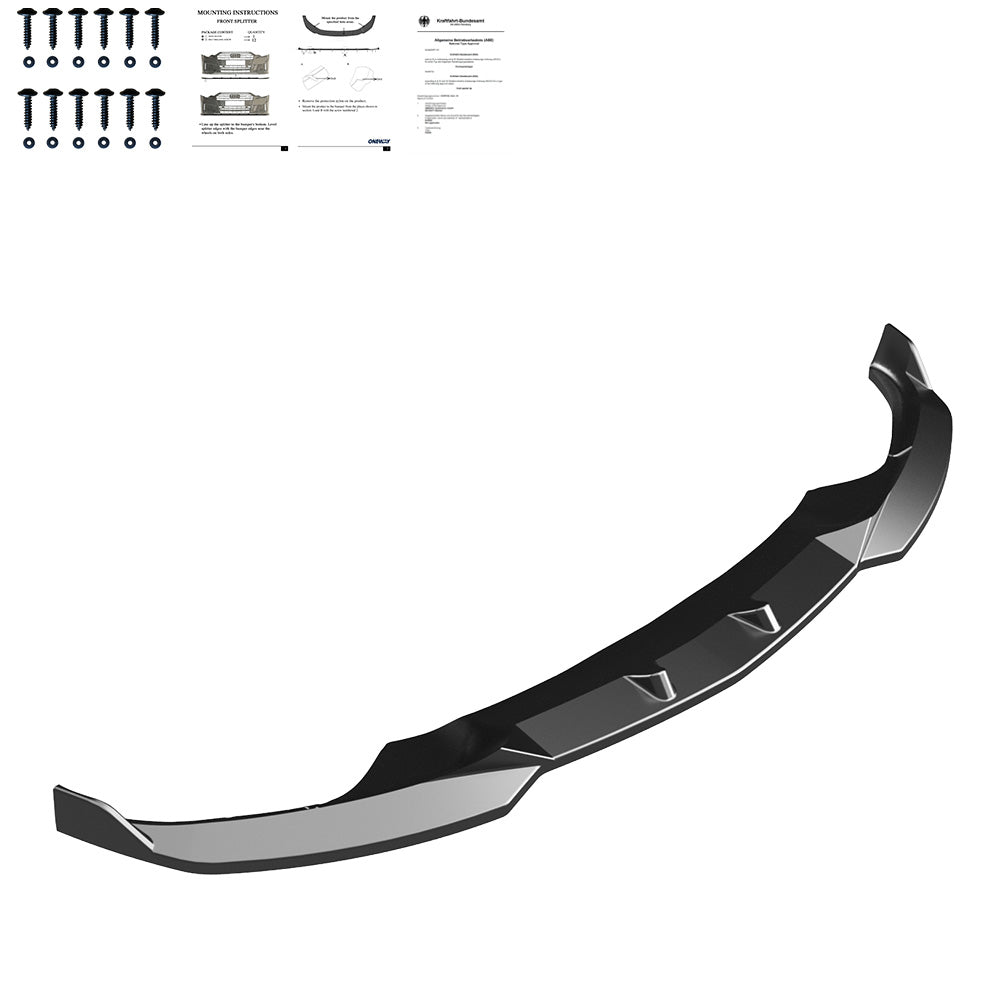 Frontsplitter passend für BMW iX M-Pack i20 2021+ mit ABE TÜV Hochglanz Schwarz