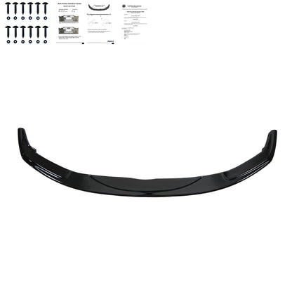 Frontsplitter Hochglanz Schwarz passend für BMW 5er F10/F11 M-Pack 2011-2016 Version 3 mit ABE TÜV