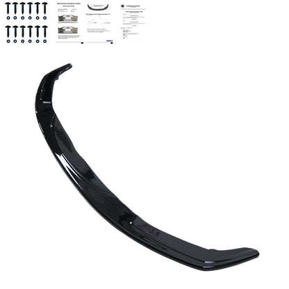 Frontsplitter Hochglanz Schwarz passend für BMW 5er F10/F11 M-Pack 2011-2016 Version 3 mit ABE TÜV