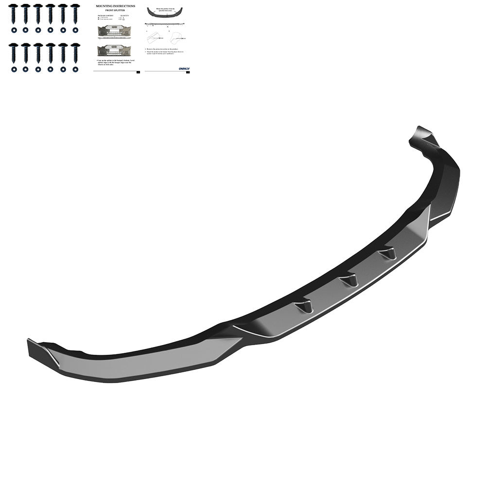 FS01.162 - Frontsplitter passend für BMW X1 M-Pack F48 2015-2019 Hochglanz Schwarz