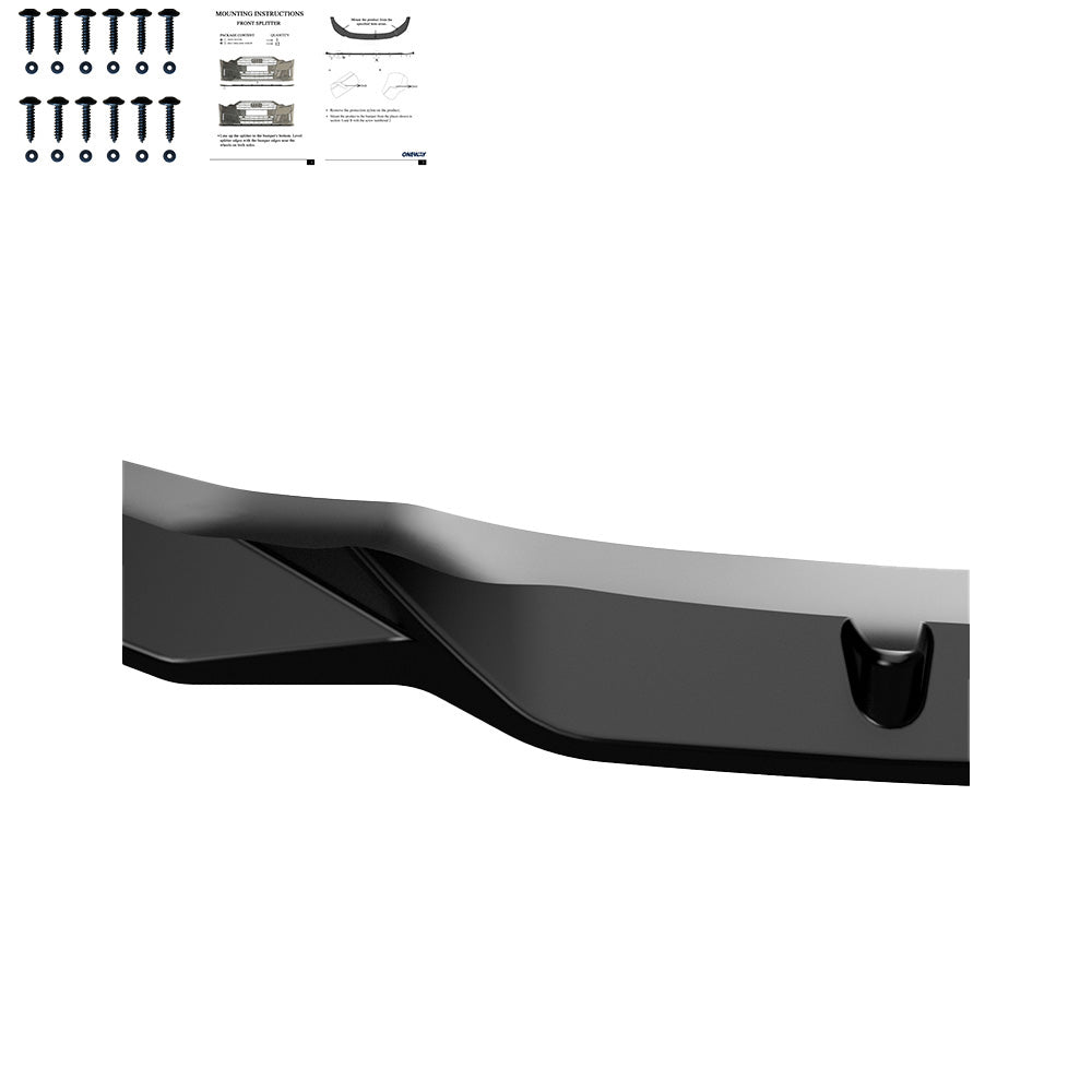 FS01.162 - Frontsplitter passend für BMW X1 M-Pack F48 2015-2019 Hochglanz Schwarz