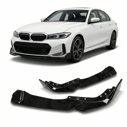 Frontspoiler Hochglanz Schwarz passend für BMW 3er G20 LCI 2023-