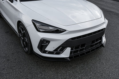 FS01.187 - Frontsplitter Hochglanz Schwarz passend für CUPRA Leon MK1 Facelift 2024+
