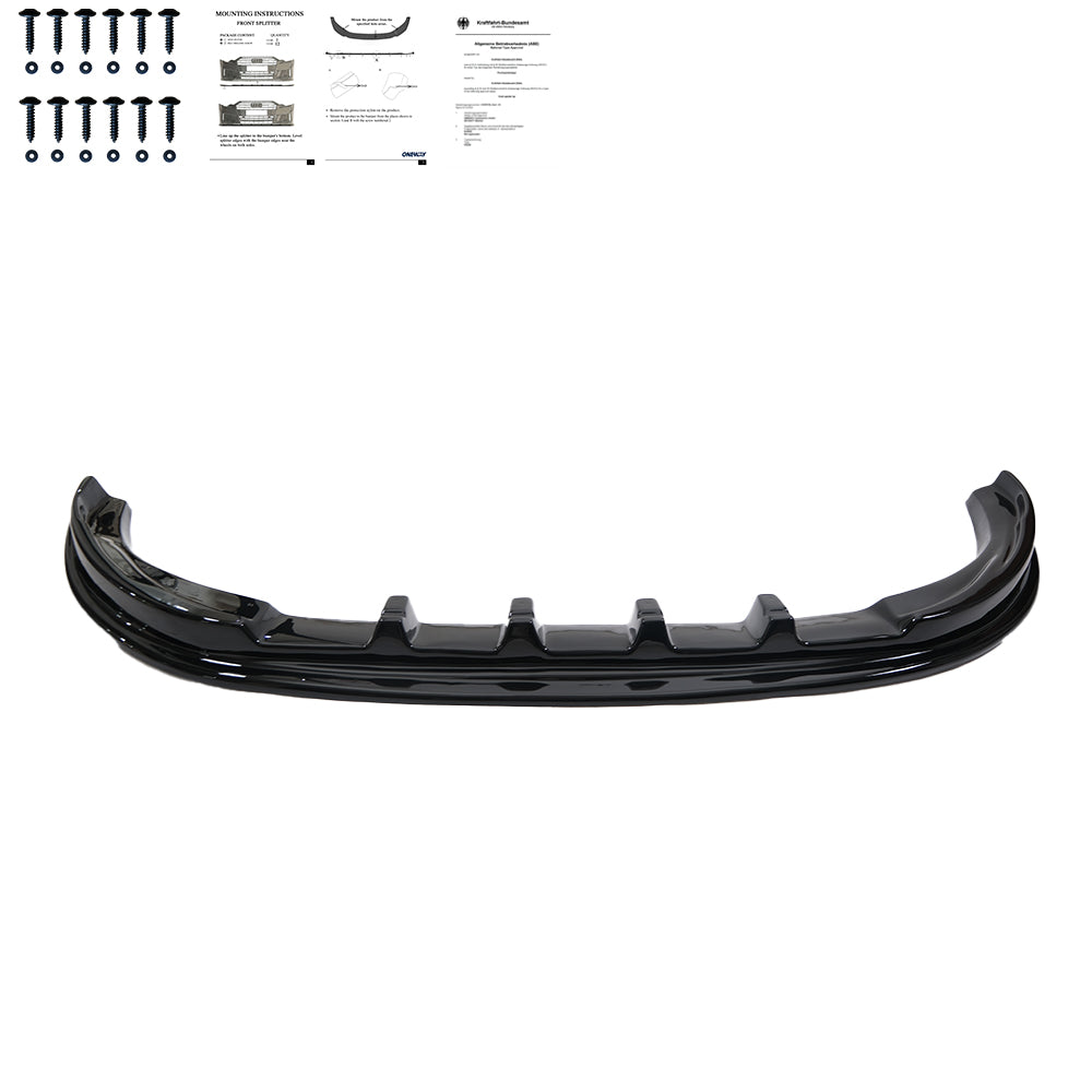 FS01.009 - Frontsplitter passend für FIAT Ducato 4. Generation 2014+ mit ABE TÜV Hochglanz Schwarz
