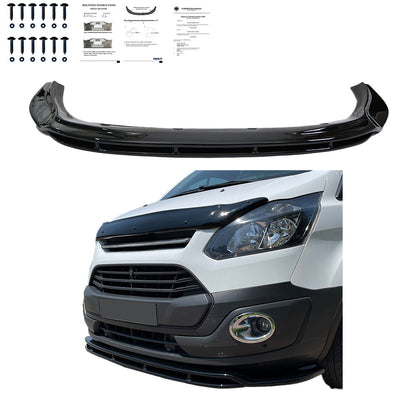 FS01.005 - Frontsplitter passend für FORD Transit Custom MK1 2012-2018 mit ABE TÜV Hochglanz Schwarz