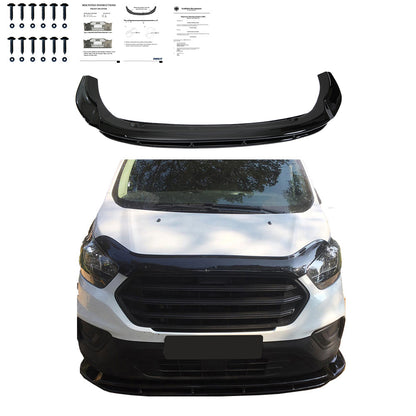 FS01.007 - Frontsplitter passend für FORD Transit Custom MK1 Facelift 2018+ mit ABE TÜV Hochglanz Schwarz