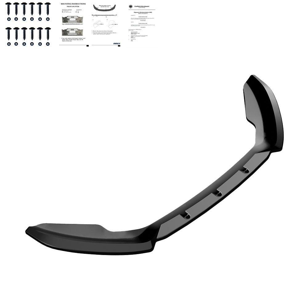 Frontsplitter passend für FORD Fiesta MK7 Facelift 2012-2017 mit ABE TÜV Hochglanz Schwarz