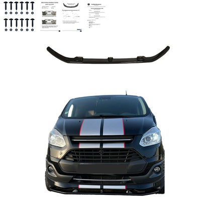 FS01.006 - Frontsplitter passend für FORD Transit Custom MK1-MK1 Facelift Sportline 2012+ mit ABE TÜV Hochglanz Schwarz