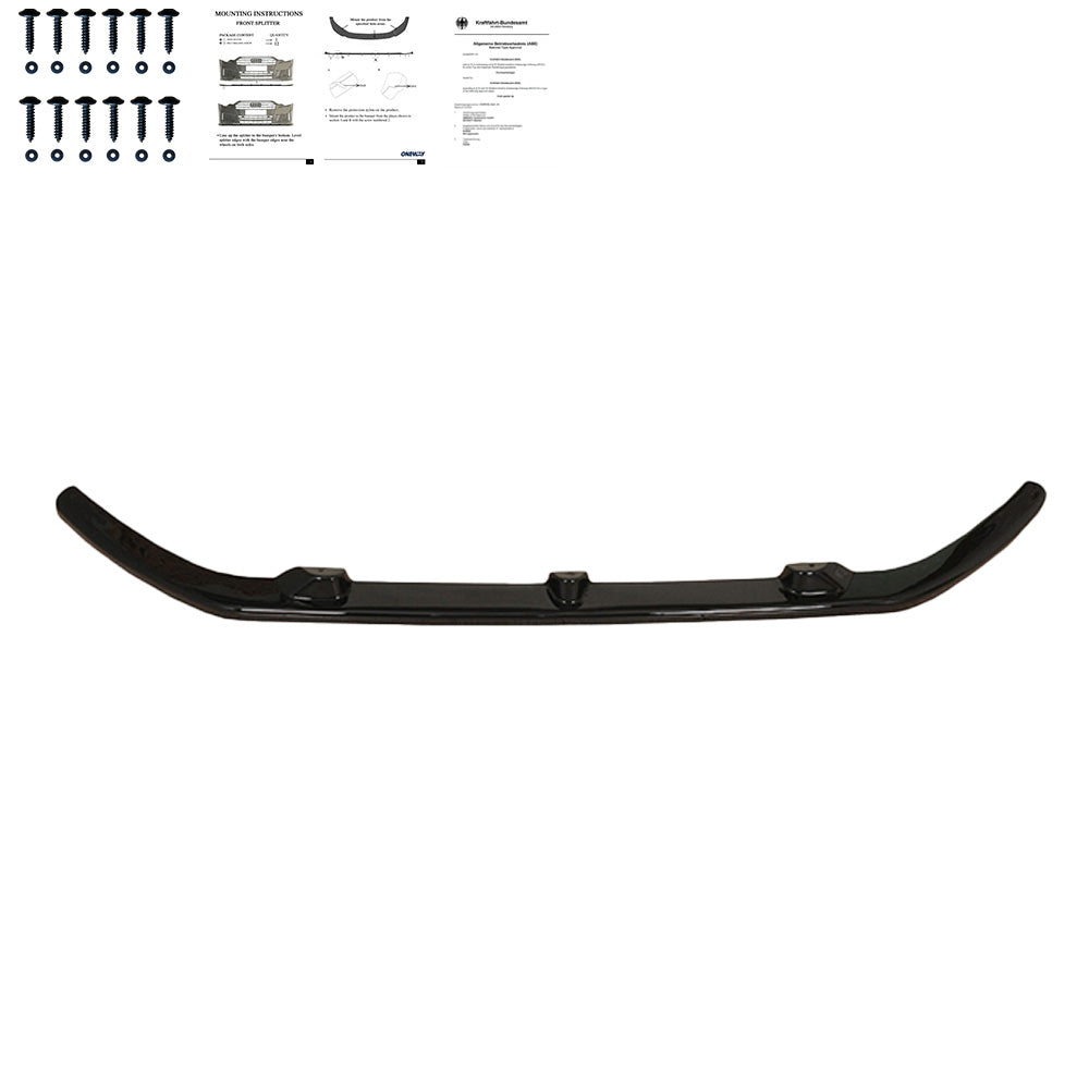 FS01.006 - Frontsplitter passend für FORD Transit Custom MK1-MK1 Facelift Sportline 2012+ mit ABE TÜV Hochglanz Schwarz