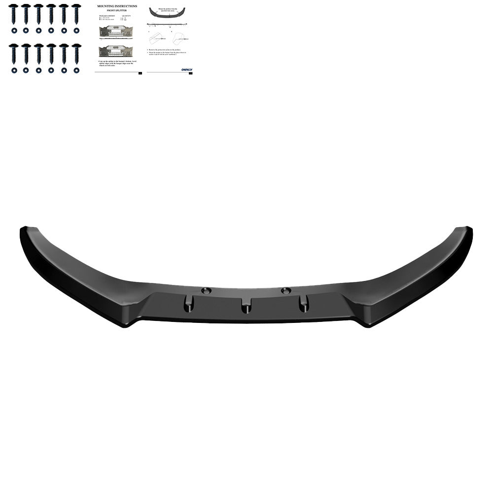 FS01.166 - Frontsplitter passend für FORD Puma ST-Line Mk1 2021-2024 Hochglanz Schwarz