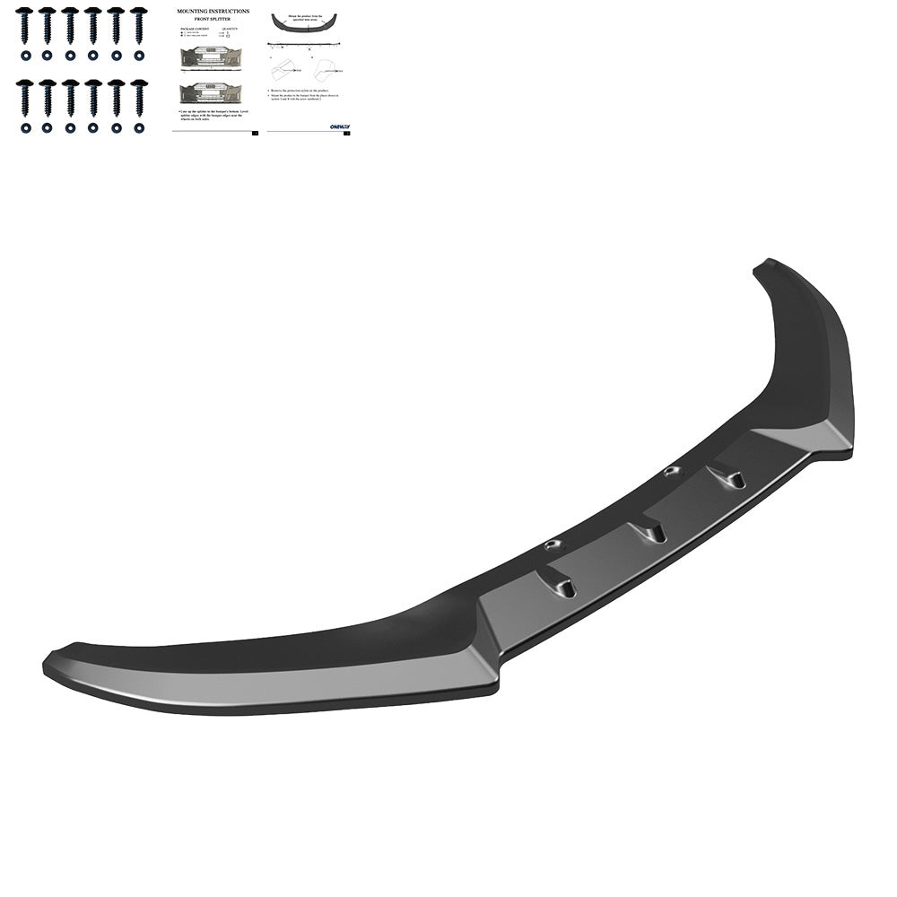 FS01.166 - Frontsplitter passend für FORD Puma ST-Line Mk1 2021-2024 Hochglanz Schwarz