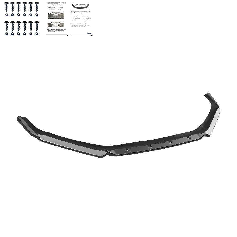 FS01.178 - Frontsplitter passend für HYUNDAI I20 N Mk3 2020+ Hochglanz Schwarz