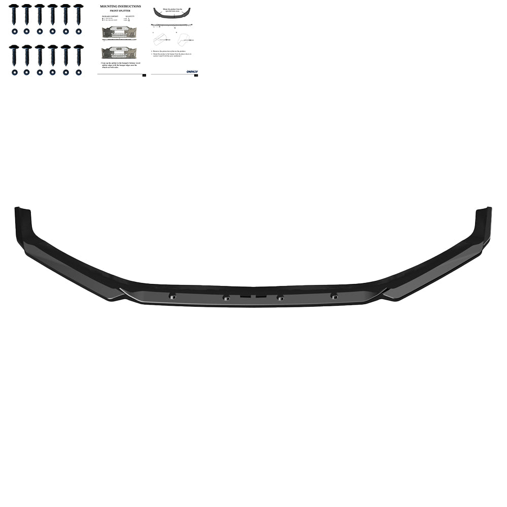 FS01.178 - Frontsplitter passend für HYUNDAI I20 N Mk3 2020+ Hochglanz Schwarz