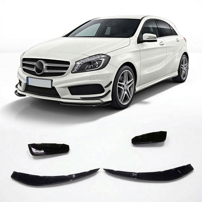 Frontspoilerlippe Schwarz passend für Mercedes A-Klasse W176 2013-2016