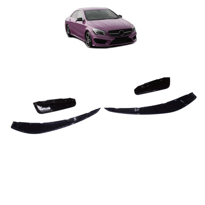 Frontspoilerlippe Schwarz passend für Mercedes CLA C117 X117 2013-2016