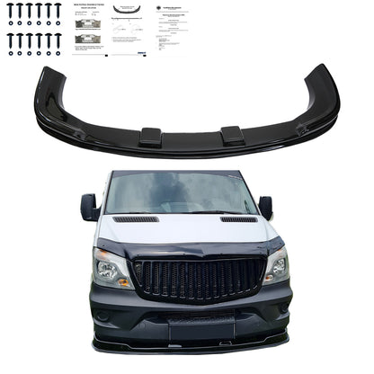 FS01.012 - Frontsplitter passend für MERCEDES Sprinter W906 Facelift 2014-2018 mit ABE TÜV Hochglanz Schwarz