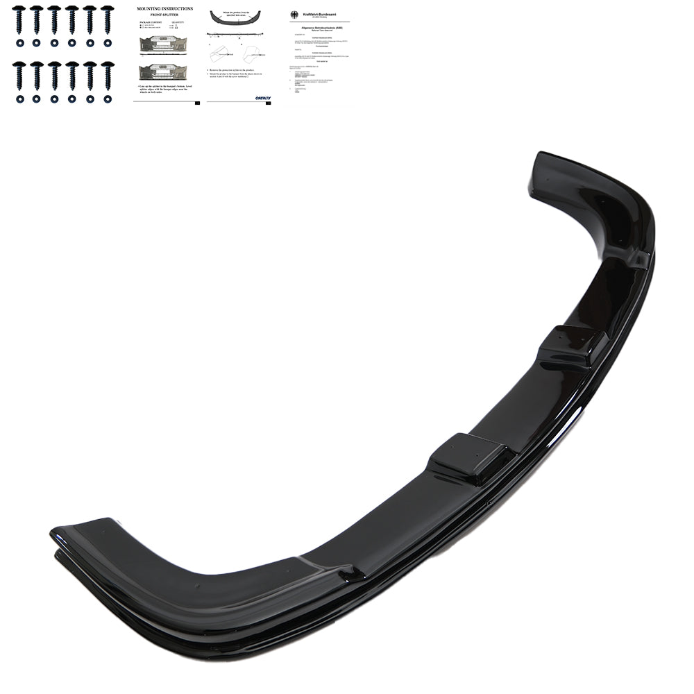 FS01.012 - Frontsplitter passend für MERCEDES Sprinter W906 Facelift 2014-2018 mit ABE TÜV Hochglanz Schwarz