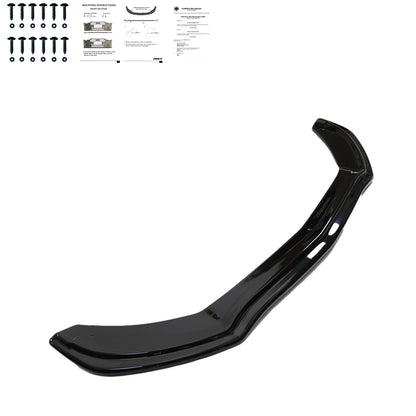 Frontsplitter passend für Mercedes C-Klasse W205 C43 AMG Limousine-Kombi 2016-2018 mit ABE TÜV Hochglanz Schwarz