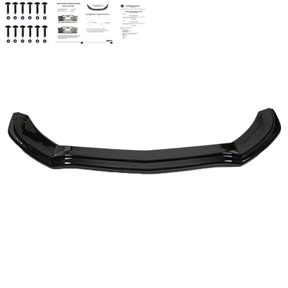 Frontsplitter passend für Mercedes C-Klasse W205 C43 AMG Limousine-Kombi 2016-2018 mit ABE TÜV Hochglanz Schwarz