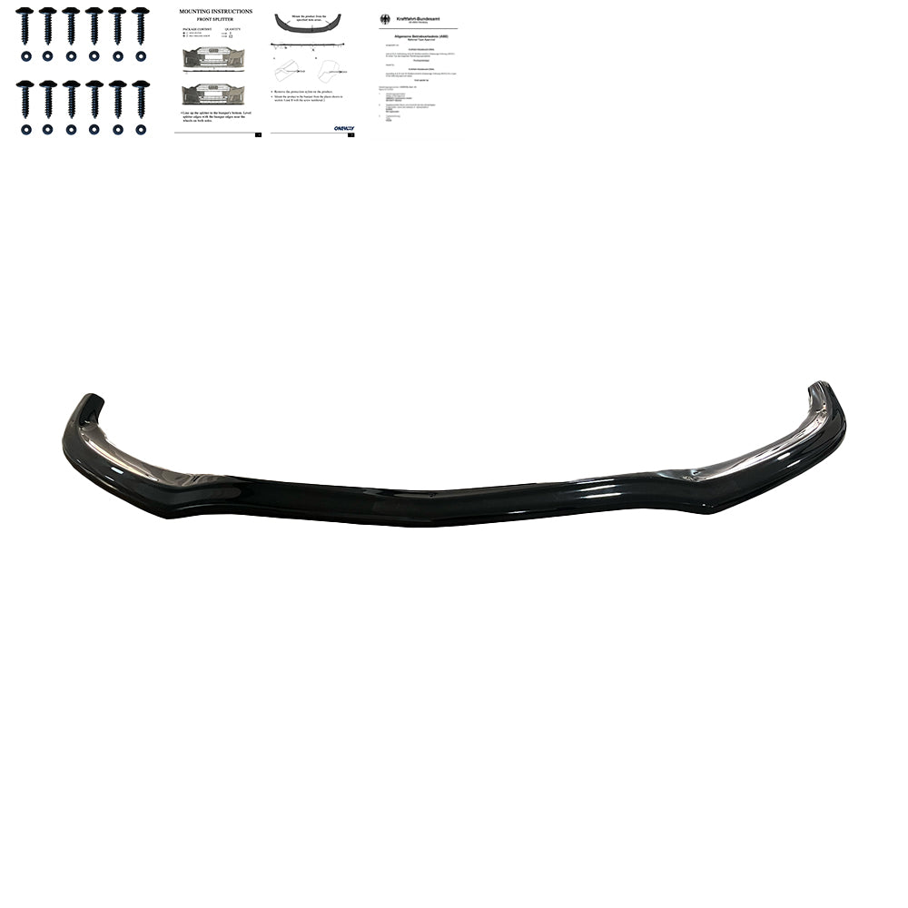 Frontsplitter passend für Mercedes C-Klasse W205 C63 AMG Coupé 2016-2018 mit ABE TÜV Hochglanz Schwarz