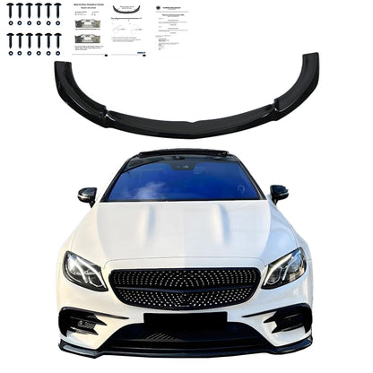 Frontsplitter passend für Mercedes E-Klasse E63 AMG Kombi/Limousine S213/W213 2017-2021 mit ABE TÜV Hochglanz Schwarz