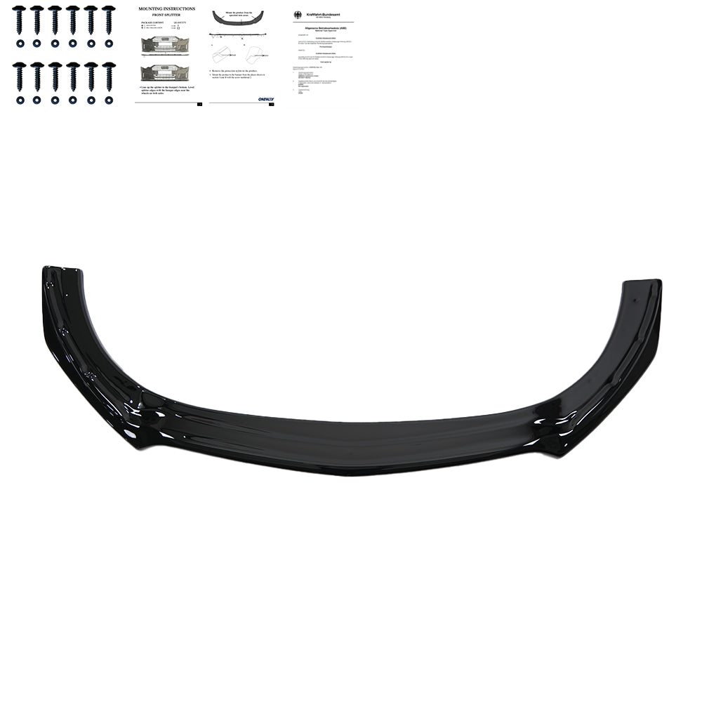 Frontsplitter passend für MERCEDES CLA 35 AMG Aero C118 2019+ mit ABE TÜV Hochglanz Schwarz