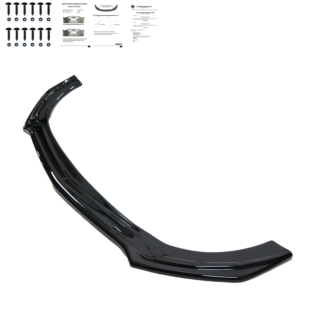 Frontsplitter passend für MERCEDES CLA 35 AMG Aero C118 2019+ mit ABE TÜV Hochglanz Schwarz