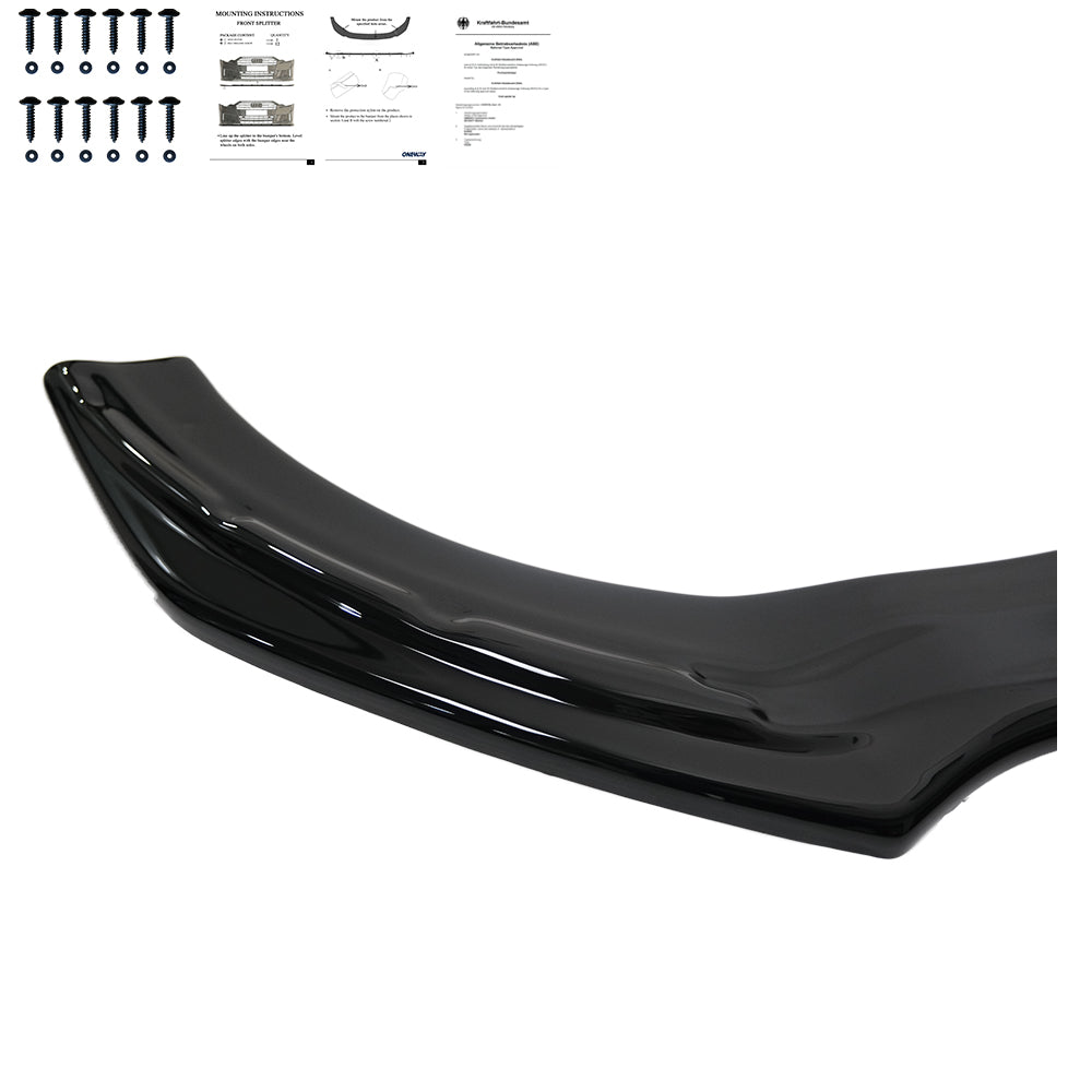 Frontsplitter passend für MERCEDES CLA 35 AMG Aero C118 2019+ mit ABE TÜV Hochglanz Schwarz