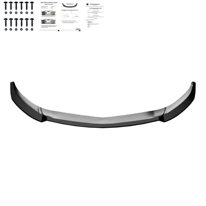 FS01.119 - Frontsplitter passend für MERCEDES A-Klasse AMG-Line W176 Facelift 2015-2018 mit ABE TÜV Hochglanz Schwarz