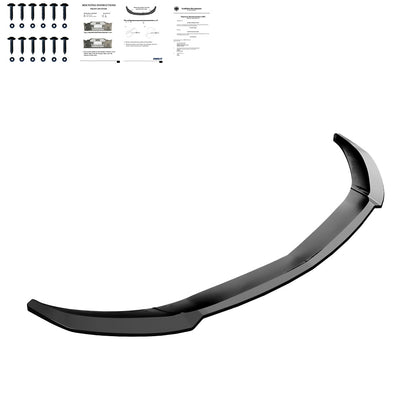 FS01.119 - Frontsplitter passend für MERCEDES A-Klasse AMG-Line W176 Facelift 2015-2018 mit ABE TÜV Hochglanz Schwarz