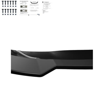FS01.119 - Frontsplitter passend für MERCEDES A-Klasse AMG-Line W176 Facelift 2015-2018 mit ABE TÜV Hochglanz Schwarz