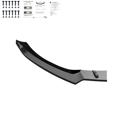 FS01.130 - Frontsplitter passend für MERCEDES CLA Coupé AMG-LINE C118/X118 2019+ Hochglanz Schwarz