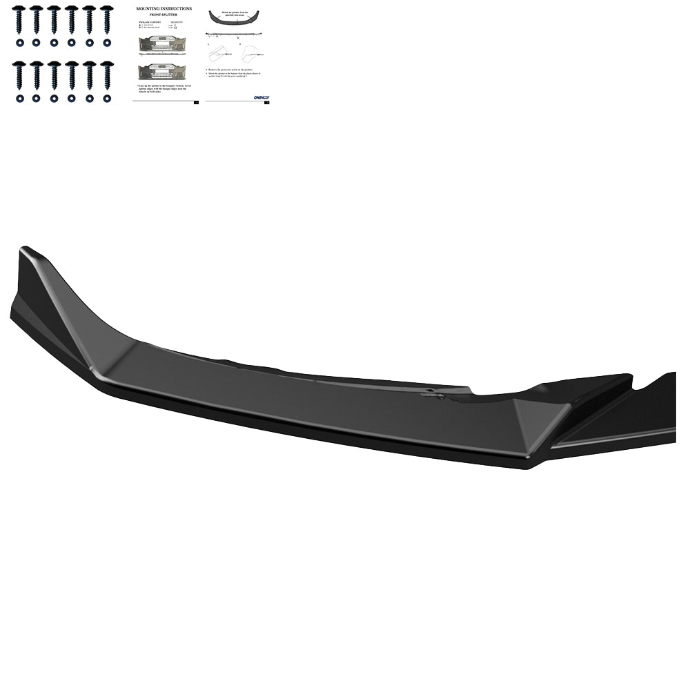 FS01.201 - Frontsplitter passend für Mercedes A45 S Aero Pack W177 / W177 Facelift 2019+ Hochglanz Schwarz