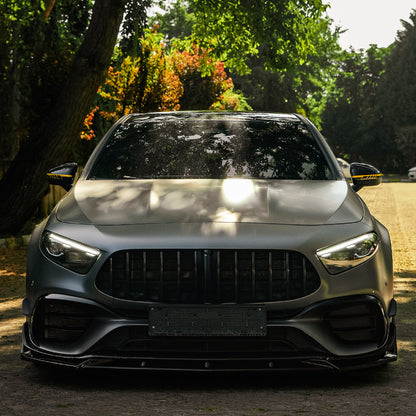 FS01.201 - Frontsplitter passend für Mercedes A45 S Aero Pack W177 / W177 Facelift 2019+ Hochglanz Schwarz