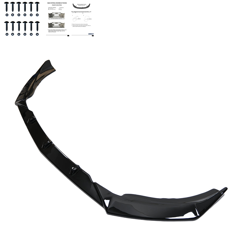 FS01.201 - Frontsplitter passend für Mercedes A45 S Aero Pack W177 / W177 Facelift 2019+ Hochglanz Schwarz
