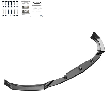 FS01.202 - Frontsplitter passend für Mercedes CLA45 S Aero Pack C118 2019-2023 Hochglanz Schwarz