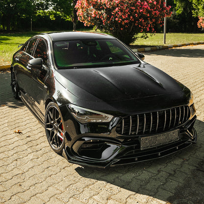 FS01.202 - Frontsplitter passend für Mercedes CLA45 S Aero Pack C118 2019-2023 Hochglanz Schwarz