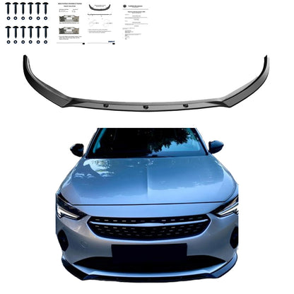 Frontsplitter passend für OPEL Corsa 2020+ mit ABE TÜV Hochglanz Schwarz