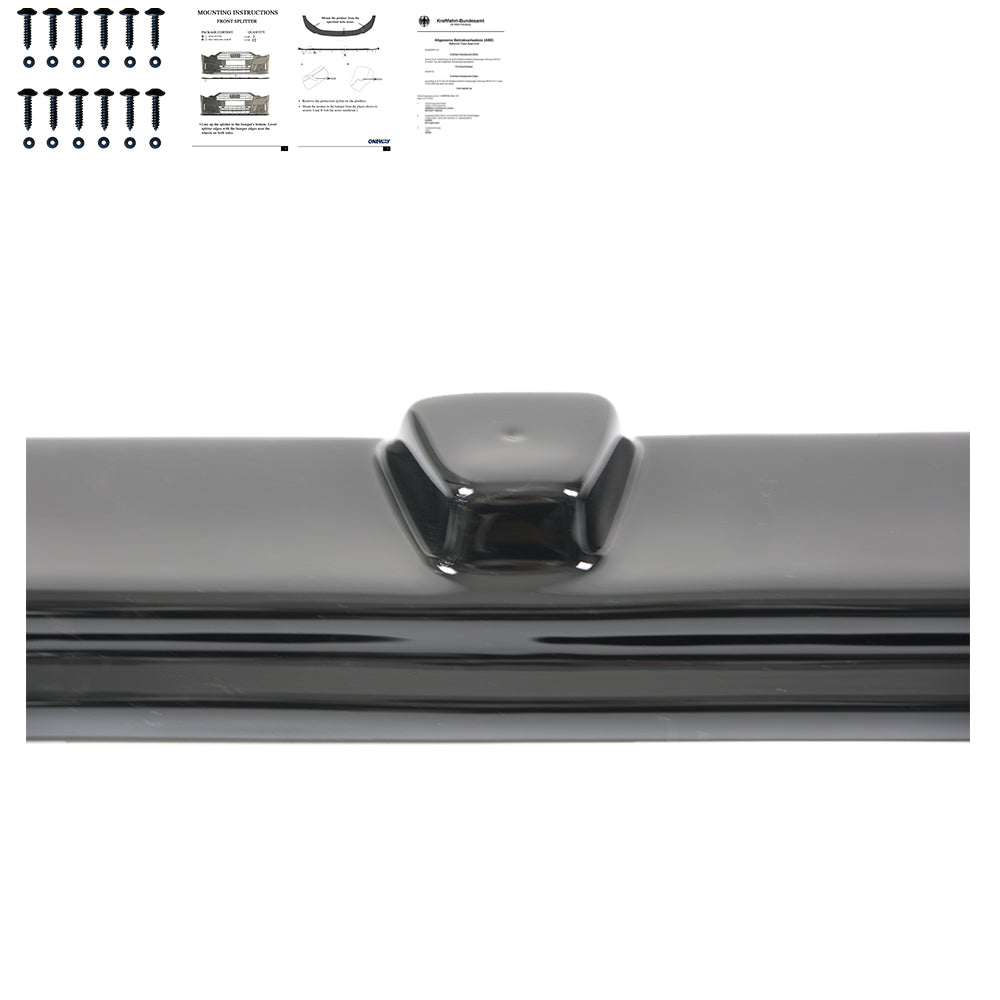 FS01.011 - Frontsplitter passend für PEUGEOT Expert 3. Generation 2016+ mit ABE TÜV Hochglanz Schwarz